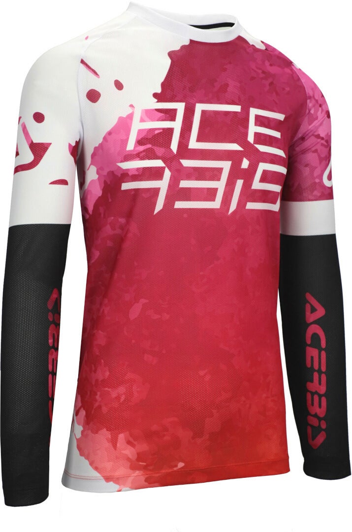 Acerbis J-Windy Vented Watermark Motorcross Jersey roze/wit L Figuur 1