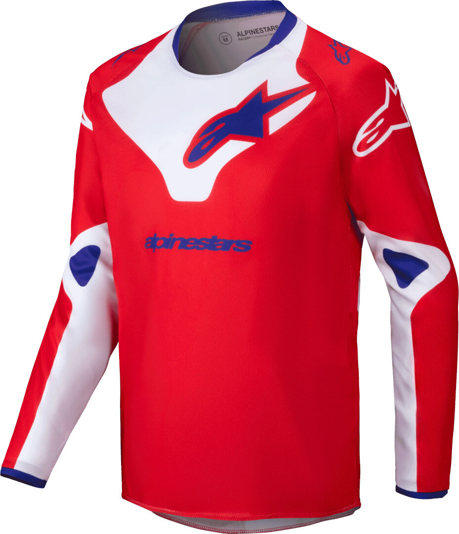 Alpinestars Racer Veil Tricou de motocross pentru tineret Roșu/Alb S Figura 1