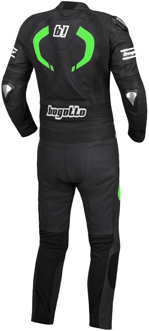 Bogotto Assen Two Piece Motorcycle Leather Suit black/green 52 Figure 2
