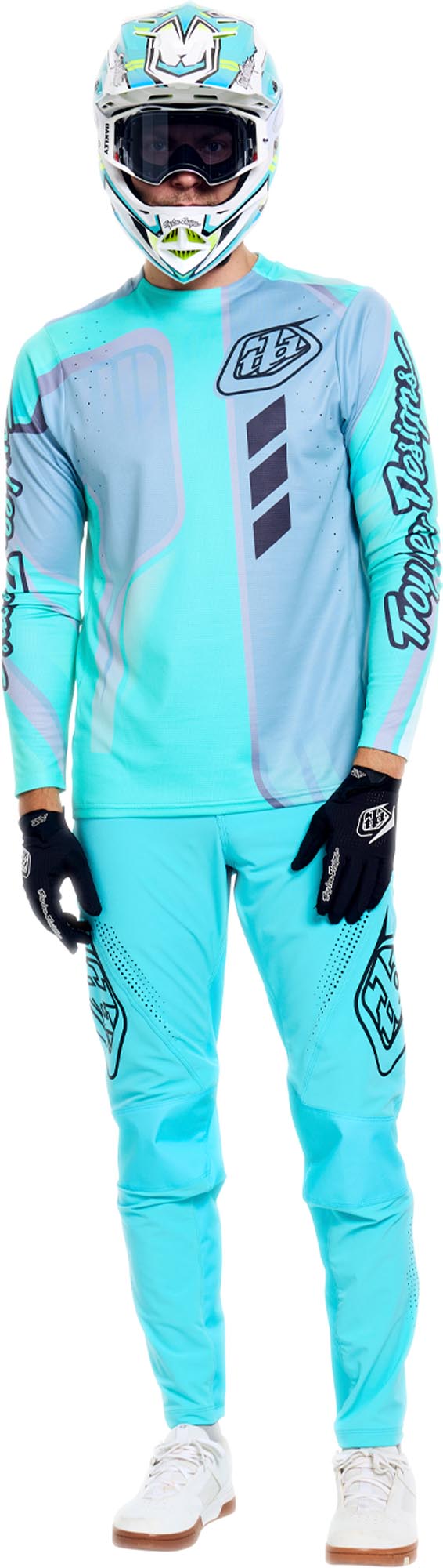 Troy Lee Designs Sprint Pro Mono Calça de bicicleta turquesa 28 Figura 13