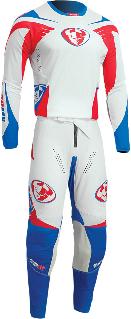 Thor Pulse 04 Limited Edition Motocross tröja vit/blå/röd 3XL Figur 3