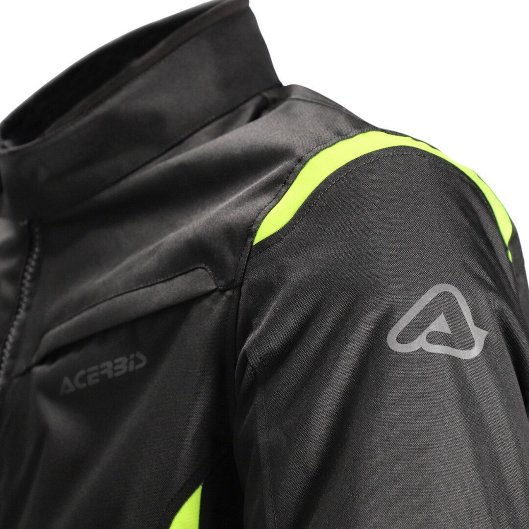 Acerbis X-MAT 2.0 Motorfiets textieljas Zwart/Geel 3XL Figuur 7