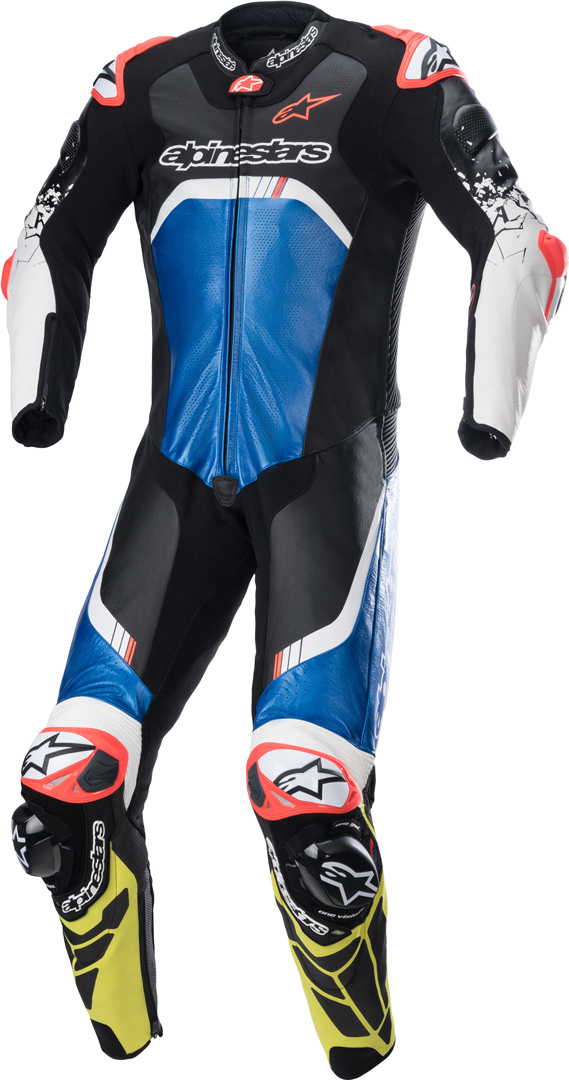 Alpinestars GP Tech 4 One Piece Motorcycle Leather Suit black/blue/yellow 54 Figure 1