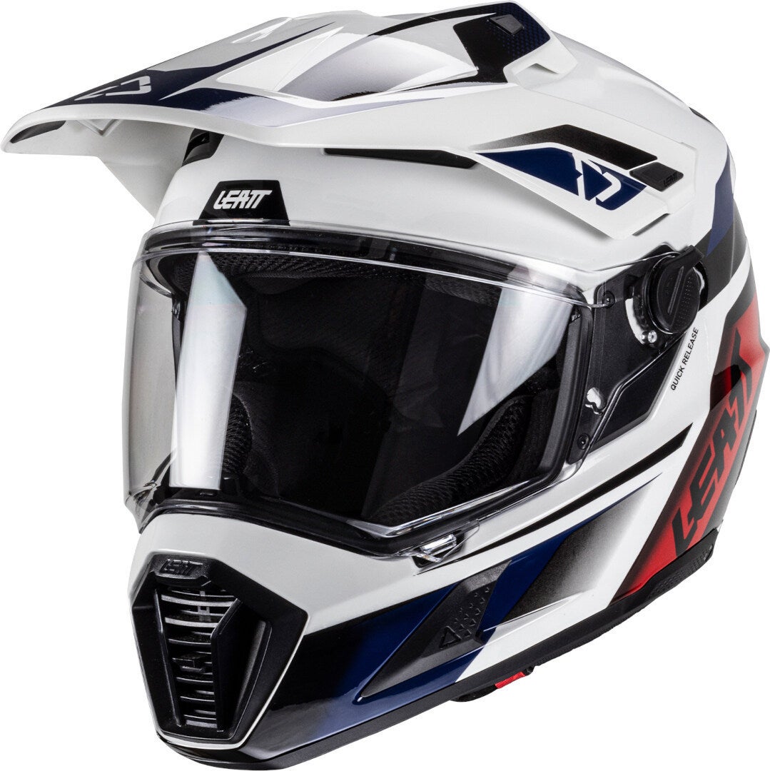 Side view of Leatt ADV 8.5 Helmet with Goggles