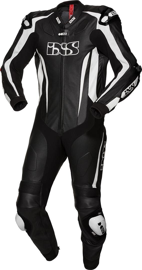 IXS X-Sport RS-1000 Eendelige Motorcycel leder pak zwart/wit 52 Figuur 1