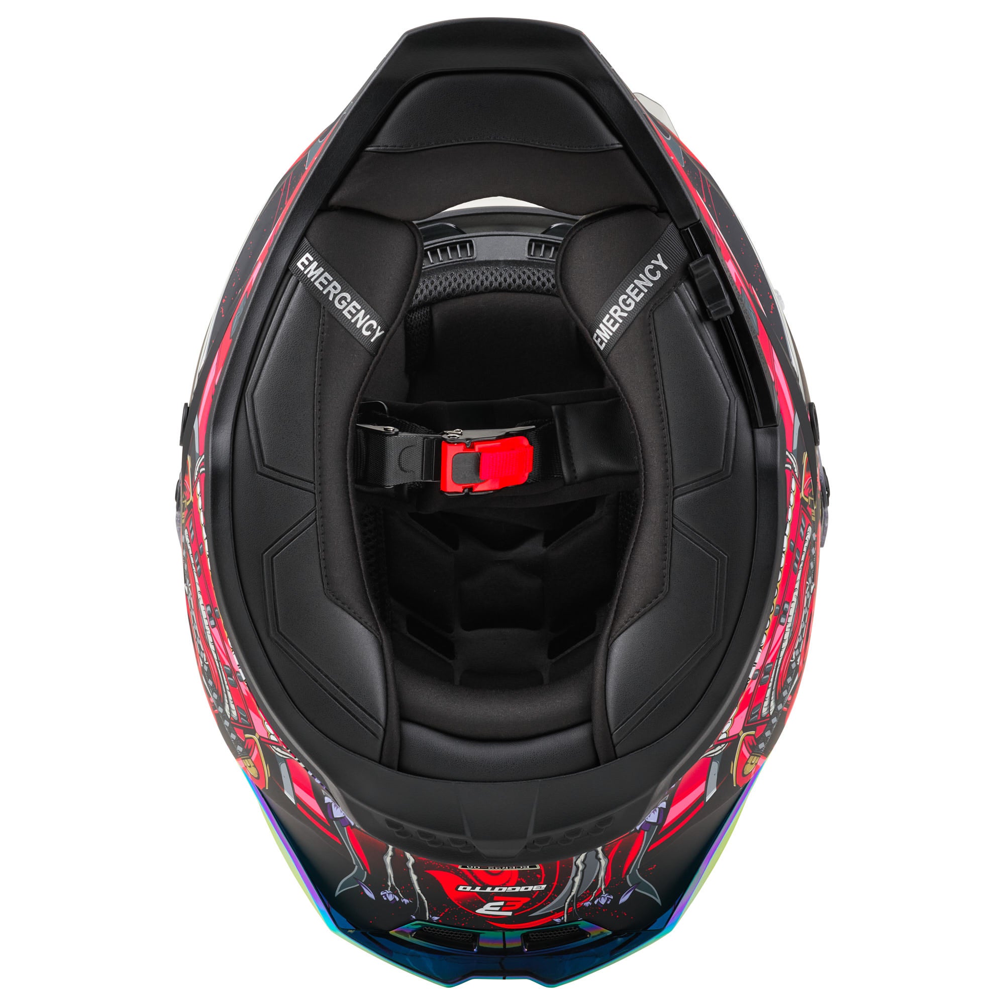 Bogotto Blade Armour Casco nero/rosso 2XL Figura 11