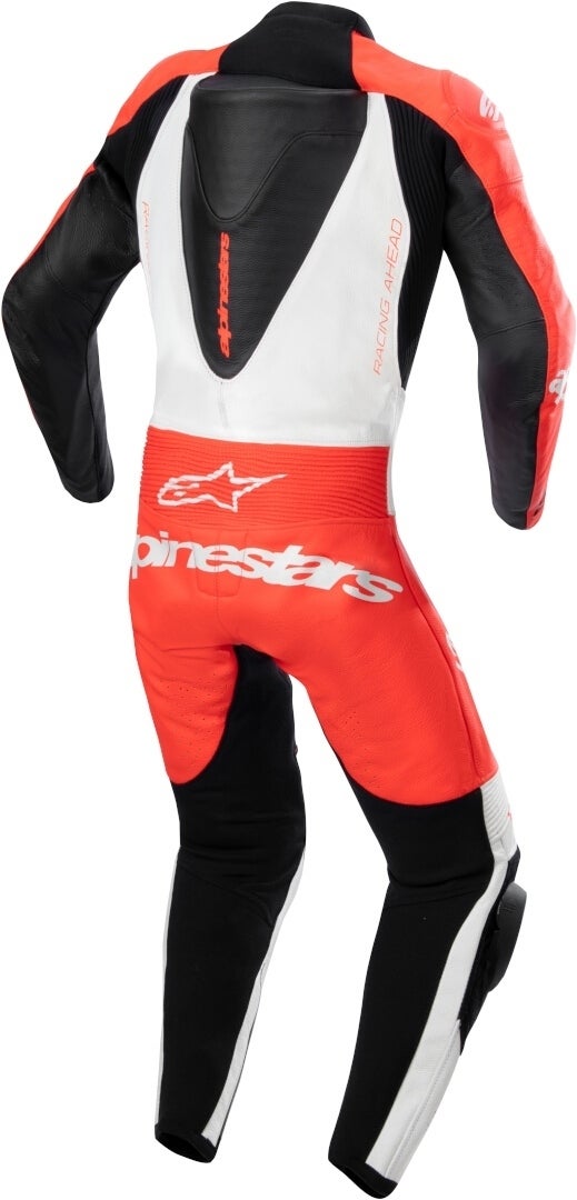 Alpinestars GP Plus V2 Combinaison 1 pièce en cuir pour jeunes Noir/Blanc/Rouge néon 130 Figure 2