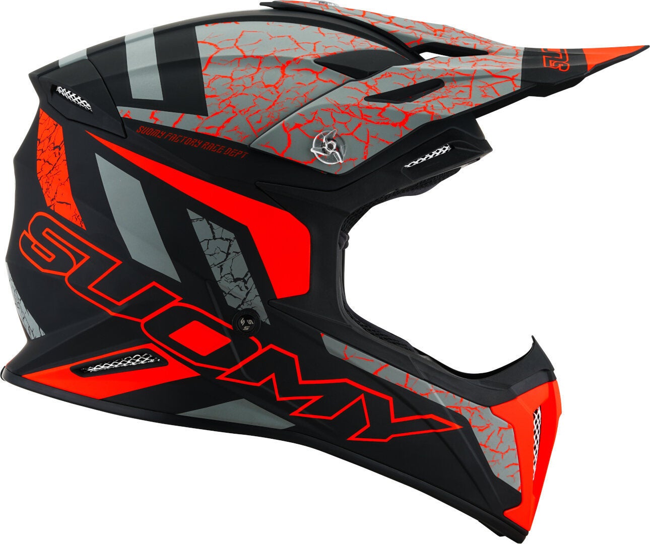 Suomy X-Wing Reel E06 Motocross Helm schwarz/grau/orange L (59/60) Abbildung 5