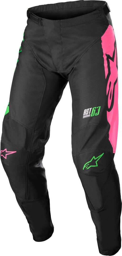 Alpinestars Racer Compass Motocross Hose schwarz/grün 36 Abbildung 1