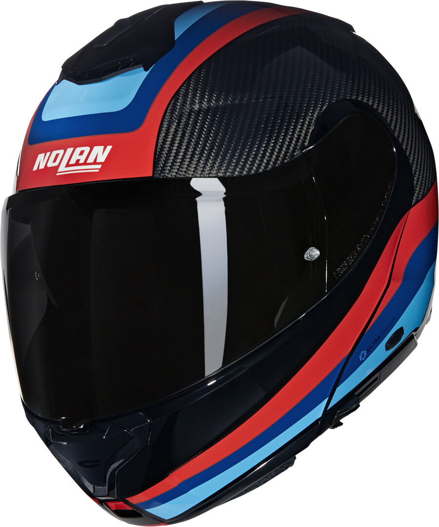 Nolan X-1005 Ultra Carbon Gran Tour N-Com Hjälm svart/röd/blå XXS (54) Figur 1