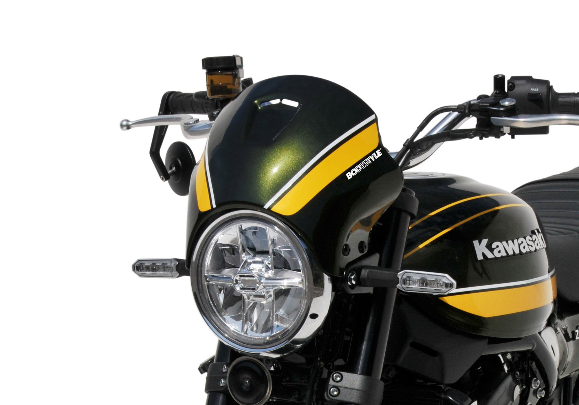 Farol bodystyle tampa plásticos ABS verde Figura 1