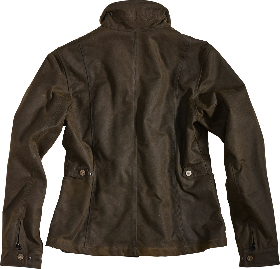 Rokker Wax Cotton Giacca Lady Verde M Figura 2