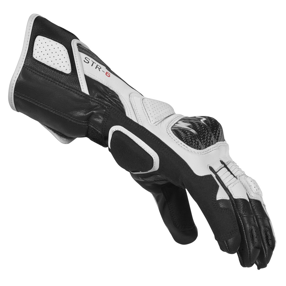 Spidi STR-6 Motorcykel handsker Sort/hvid M Figur 2