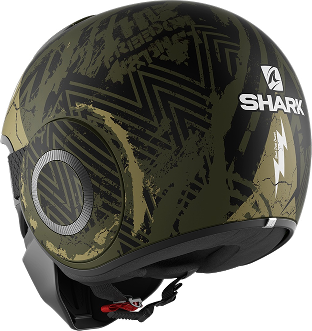 Shark Street-Drak Crower Capacete do jato preto fosco/verde M (57/58) Figura 5
