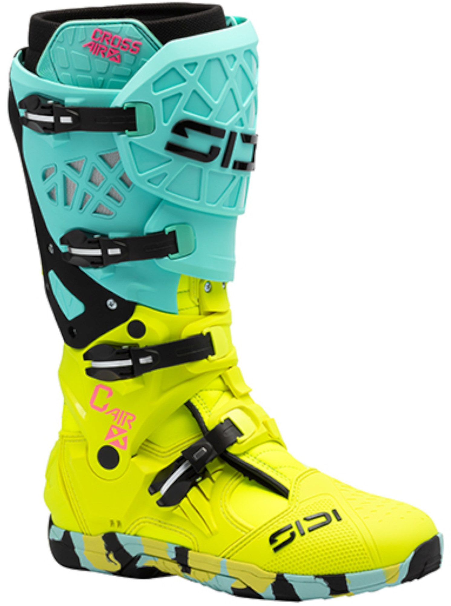 Sidi Crossair-X Botas de motocross Amarillo menta/neón 43 Figura 1