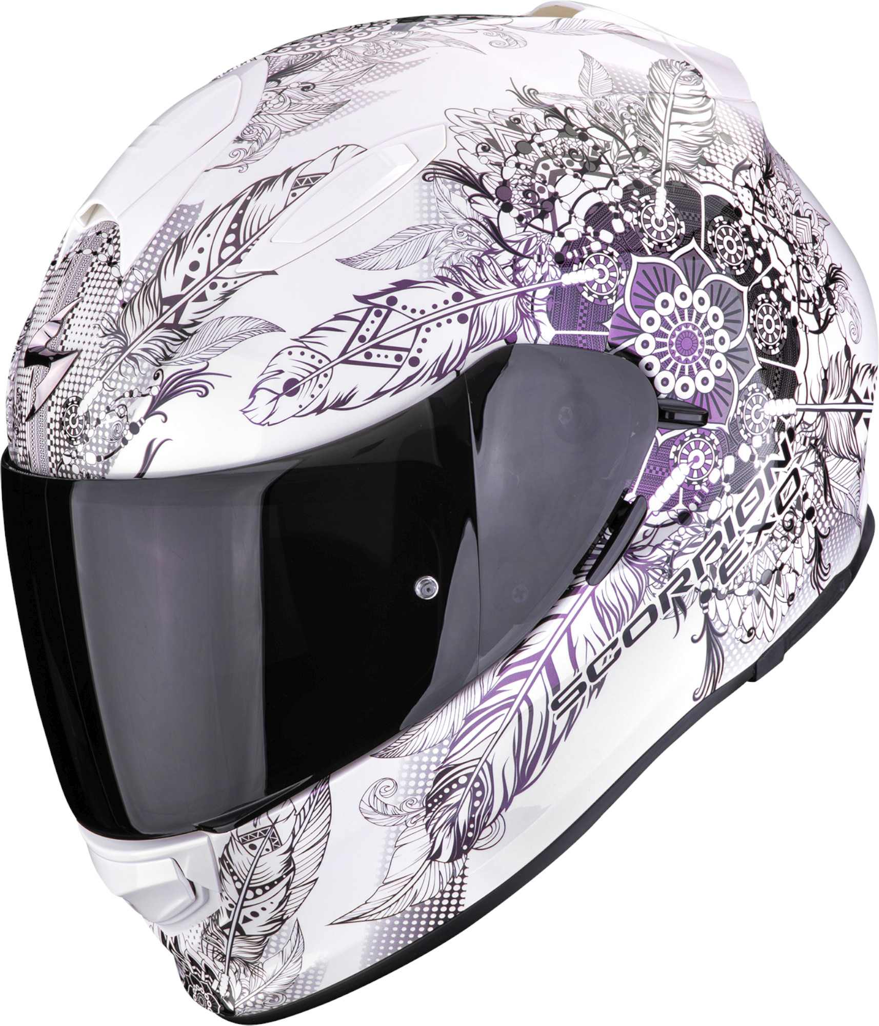 Scorpion Exo-491 Dream Helhjelm hvit/lilla Tap (59/60) Figur 1