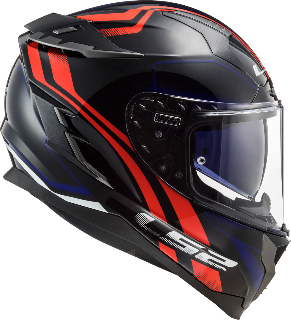 LS2 FF327 Challenger Propeller Helmet black/red/blue L (59/60) Figure 4
