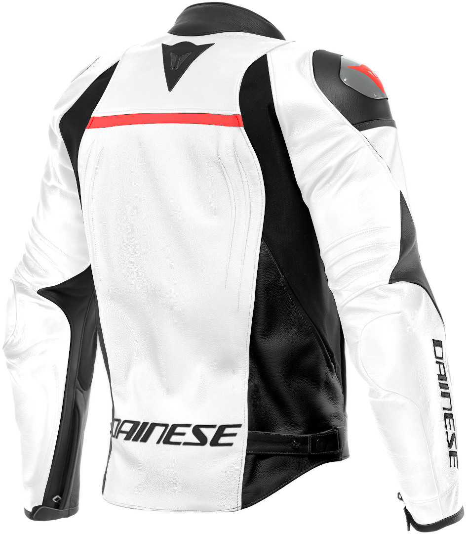 Dainese Racing 4 Motorcycle Leather Jacket white/black 52 Figure 2