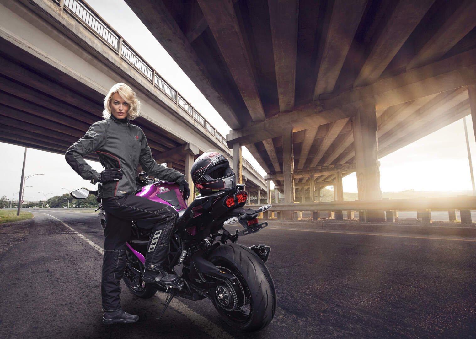 Rukka Hermia Gore-Tex Ladies Motorcycle Textile Jacket black/red 40 Figure 3
