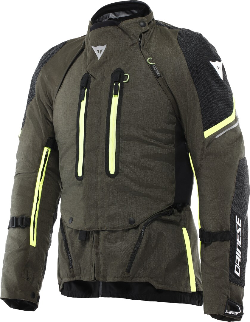 Dainese Super Adventure Absoluteshell S26 Водонепроницаемая мотоциклетная текстильная куртка 58 Олив 