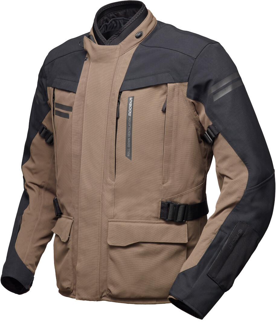 Modeka Paneo LT waterproof Motorcycle Textile Jacke sand/black XL Figure 1