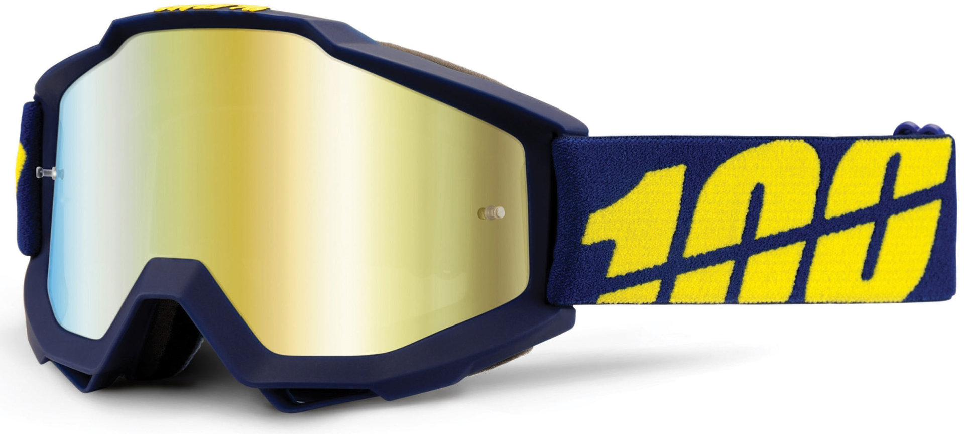 100% Accuri Extra Ochelari de motocross Albastru/galben Figura 1