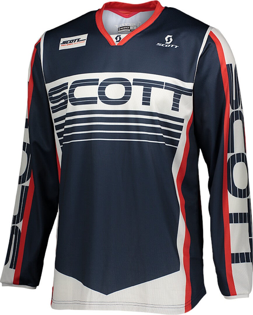Scott 350 Race Motocross Jersey blue/red/white L Figure 1