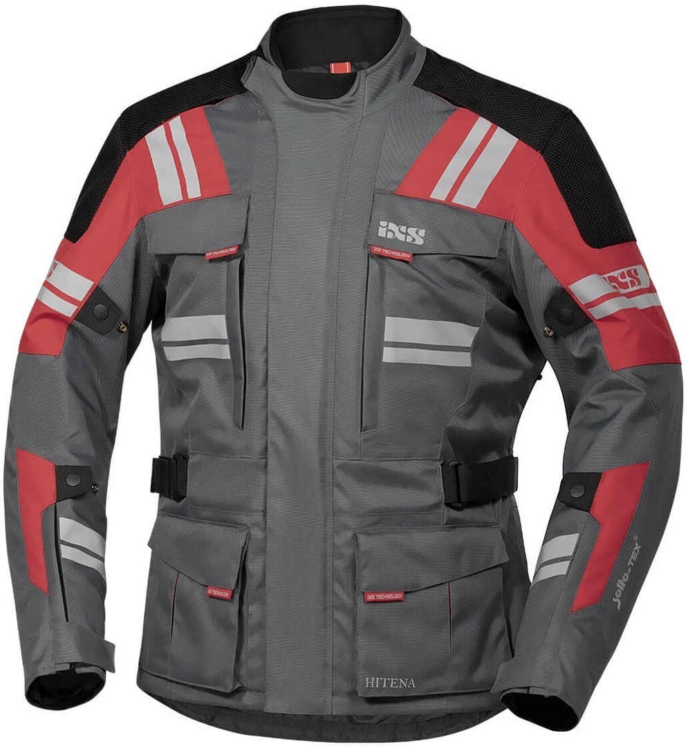 IXS Tour Blade-ST 2.0 Motorcycle Textile Jacket grey/black/red M Figure 1