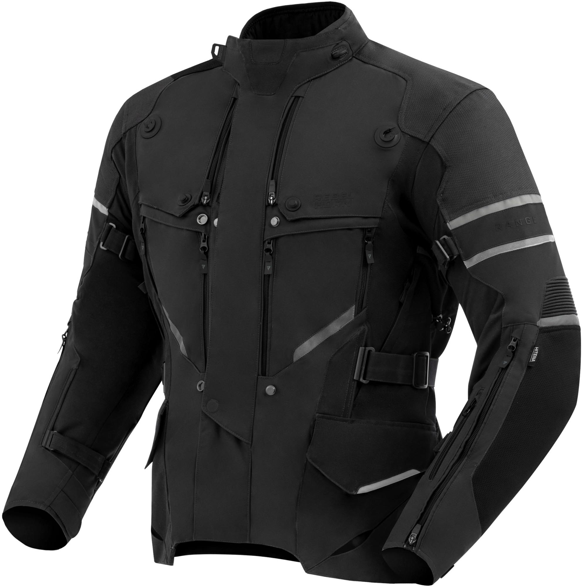 Rebelhorn Range waterproof Motorcycle Textile Jacket black 5XL Figure 1
