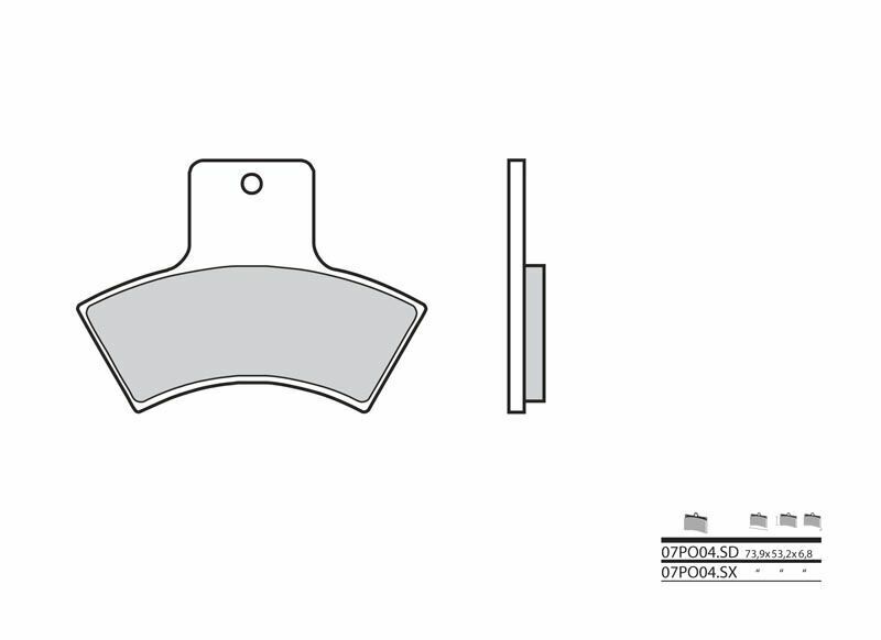 Brembo S.p.A. Bromsbelägg Off-Road sintrad metall - 07PO04SD Figur 1