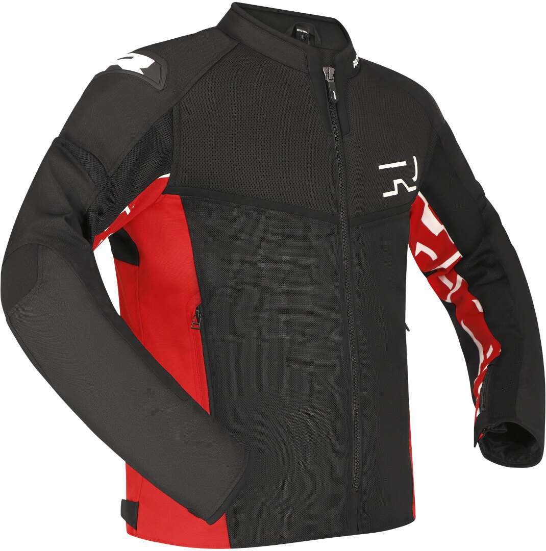 Richa Stradale Mesh Motorcycle Textile Jacket black/red L Figure 1