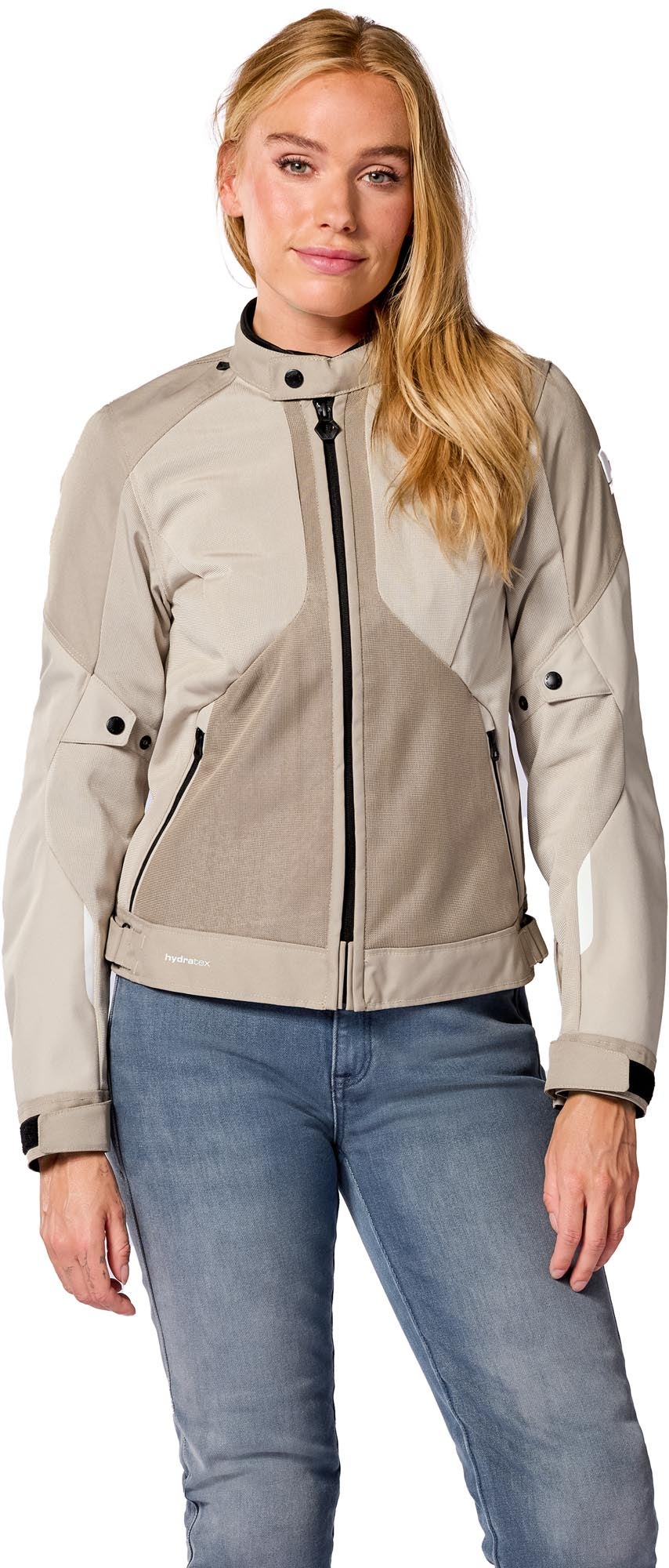 Side view of Revit Torque 3 Backprint H2O waterproof Ladies Motorcycle Textile Jacket