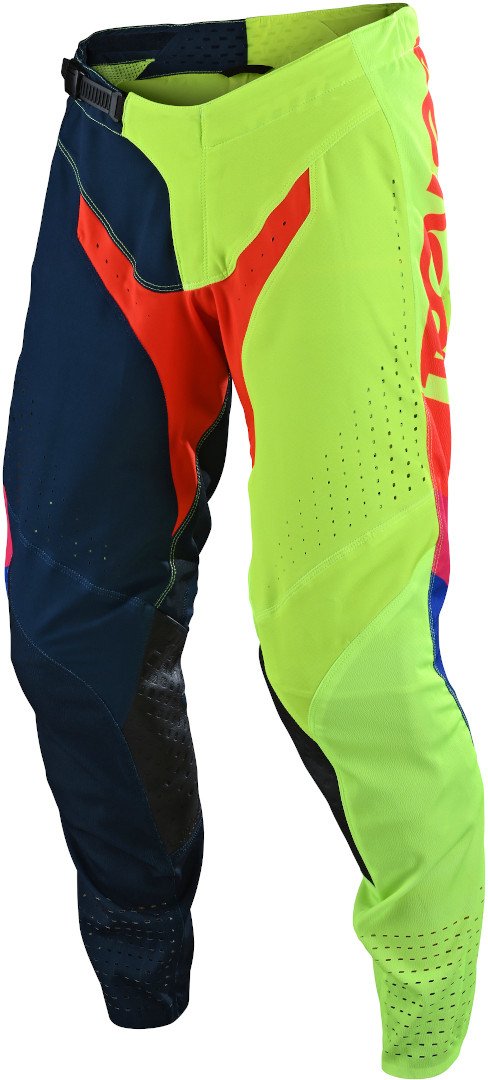 Troy Lee Designs SE Pro Tilt Motocross Byxor blå/gul 38 Figur 1