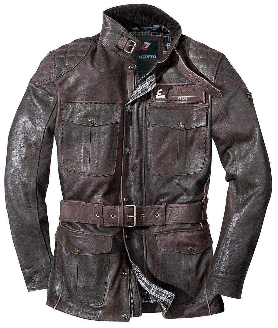 Bogotto Bristol Veste en cuir de moto Marron 58 Figure 2