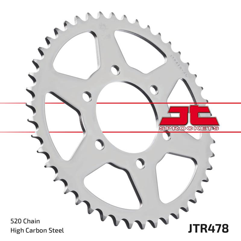 JT SPROCKETS Pinion spate standard din oțel - 520 Figura 3