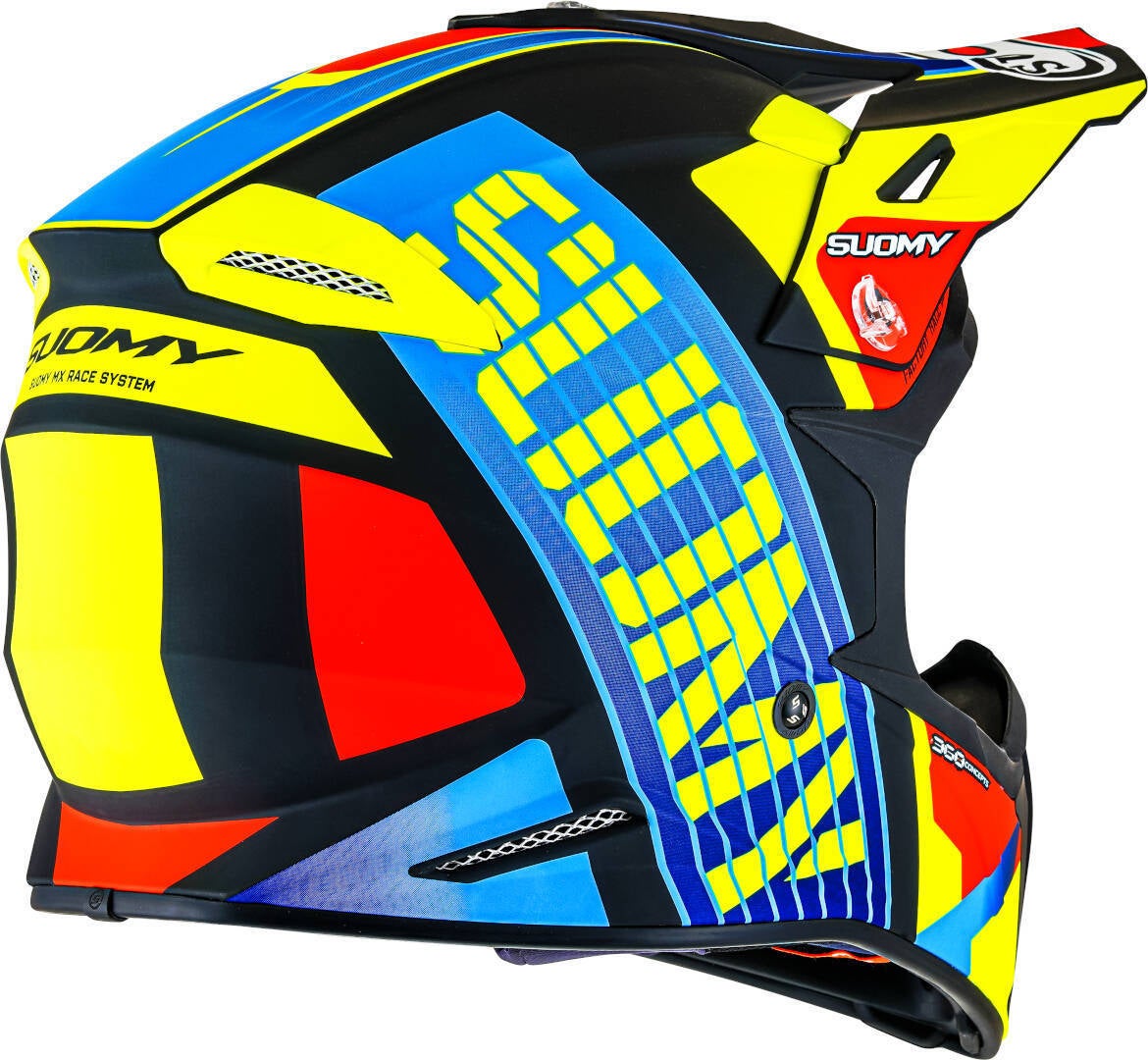 Suomy X-Wing Amped E06 Casco da motocross nero/blu/giallo XXL (63) Figura 3