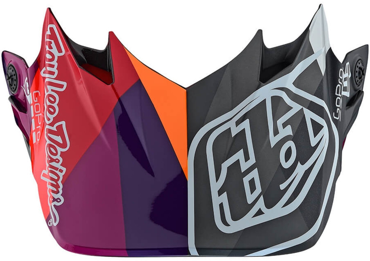 Troy Lee Designs SE4 Jet CM Scutul de cască de motocross roșu Figura 1