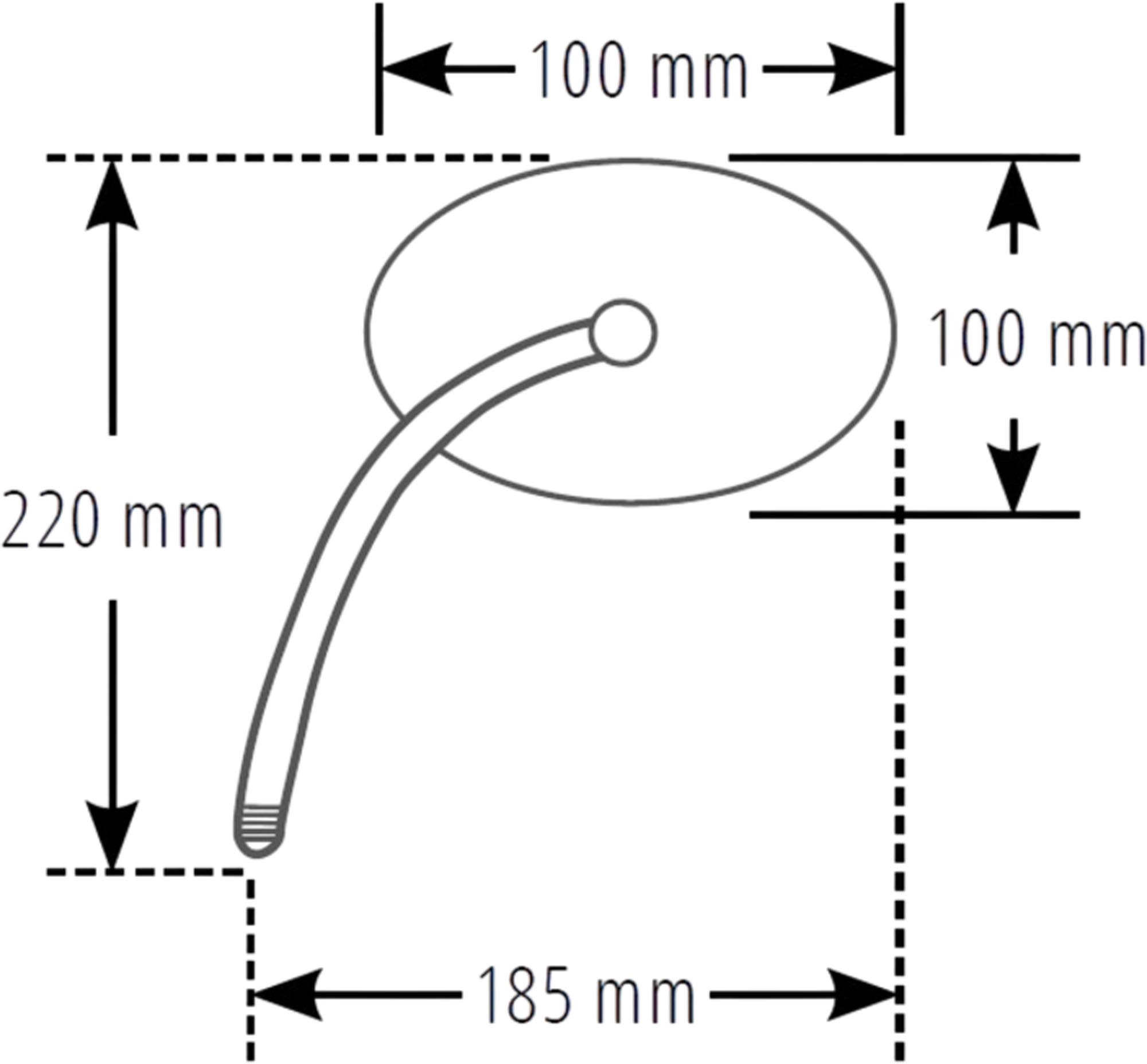 HIGHSIDER smart Styre Spegel Krom Lång Och Rund (1st) Figur 3
