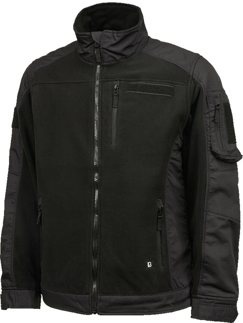 Brandit Ripstop Fleece Jacke schwarz L Abbildung 1