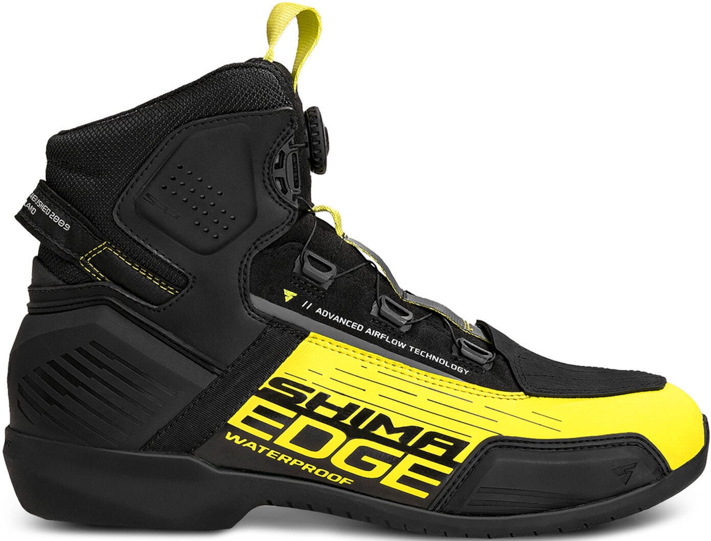 SHIMA Edge Scarpe da moto impermeabili nero/giallo 42 Figura 2