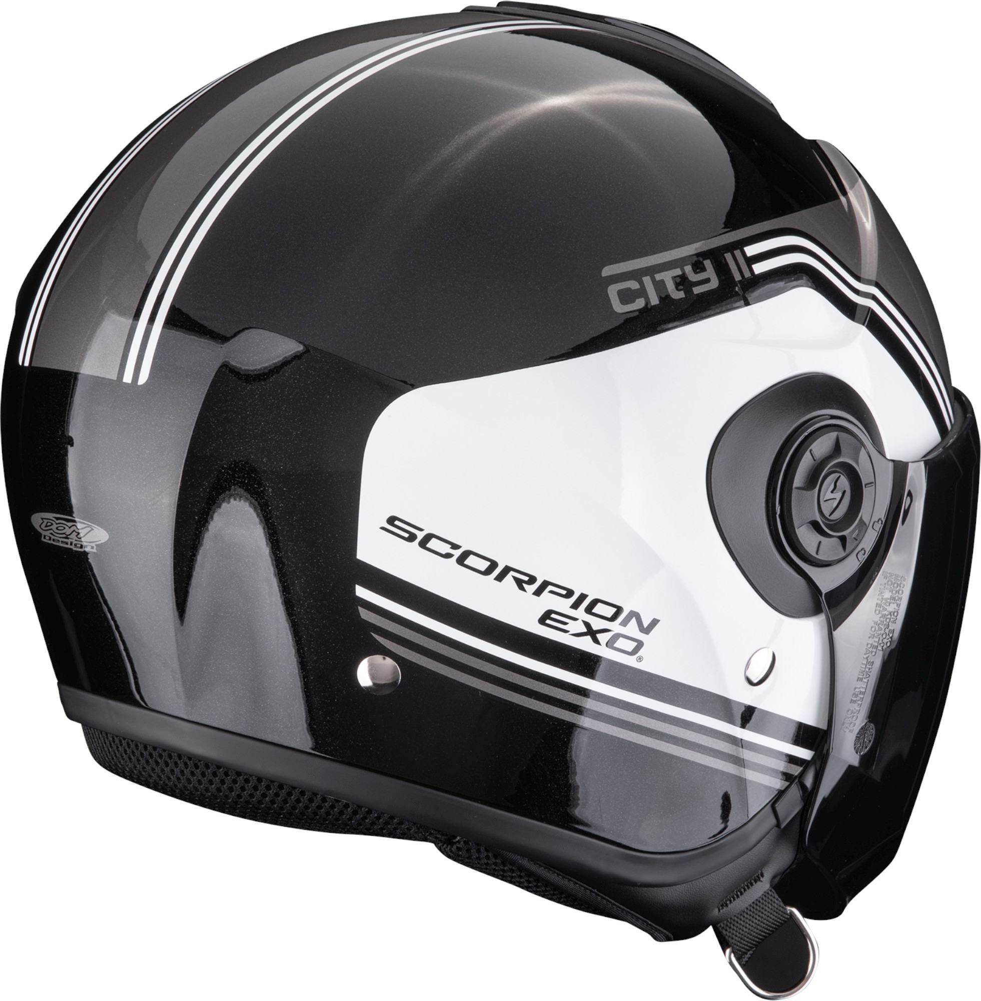 Scorpion Exo-City II Vita Casque ouvert Noir/Blanc/Gris L (58/59) Figure 3
