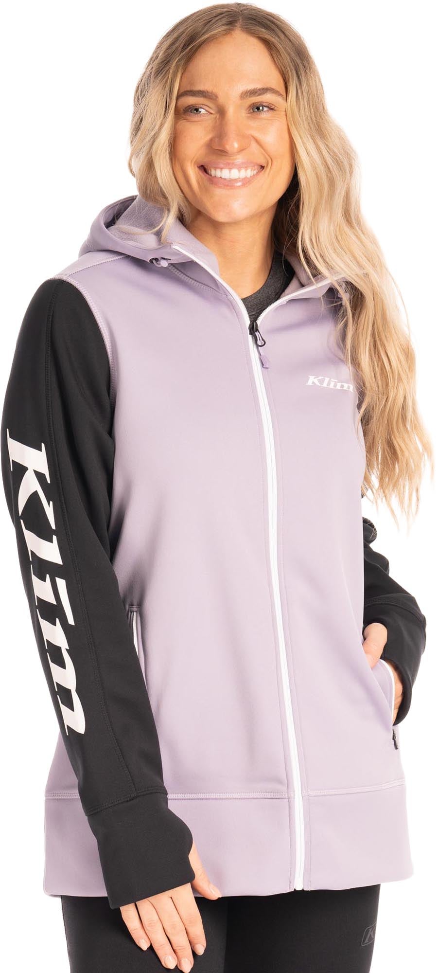 Klim Visita Full Sweat à capuche zippé pour dames violet/noir XL Figure 1