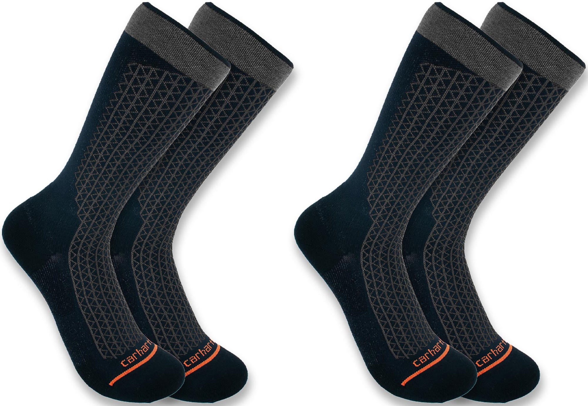Carhartt Lightweight Durable Crew Socks - 2 Pack black XL Figure 1