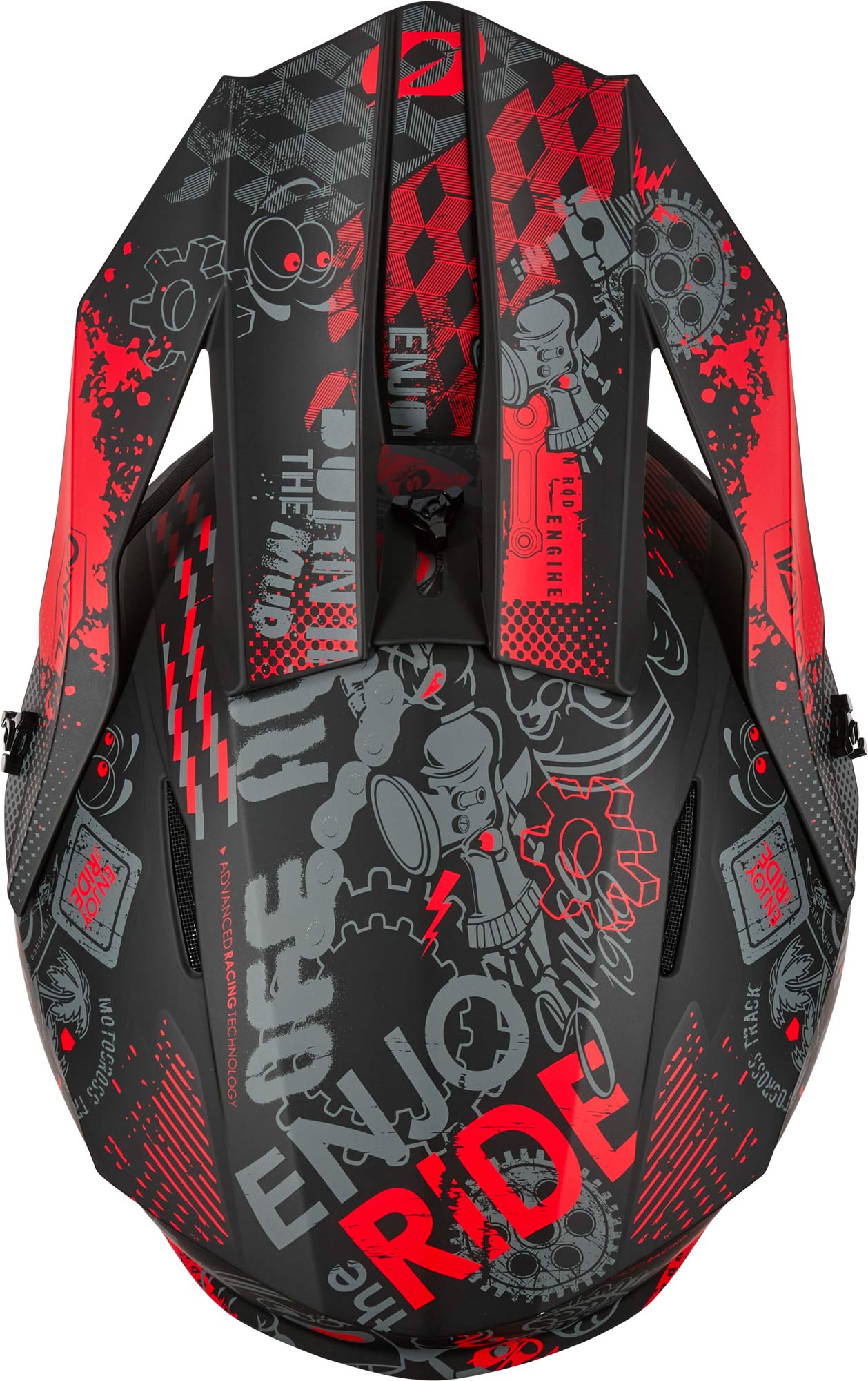 Oneal 1SRS VIBRANT Casco da motocross nero/rosso S (55/56) Figura 5