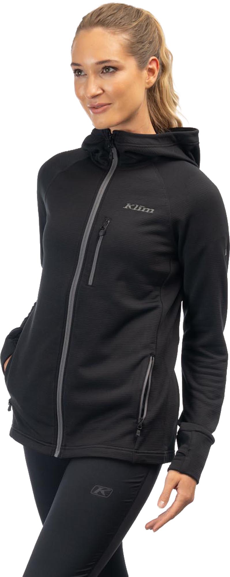 Klim Halo Hanorac cu fermoar pentru doamne negru 2XL Figura 2
