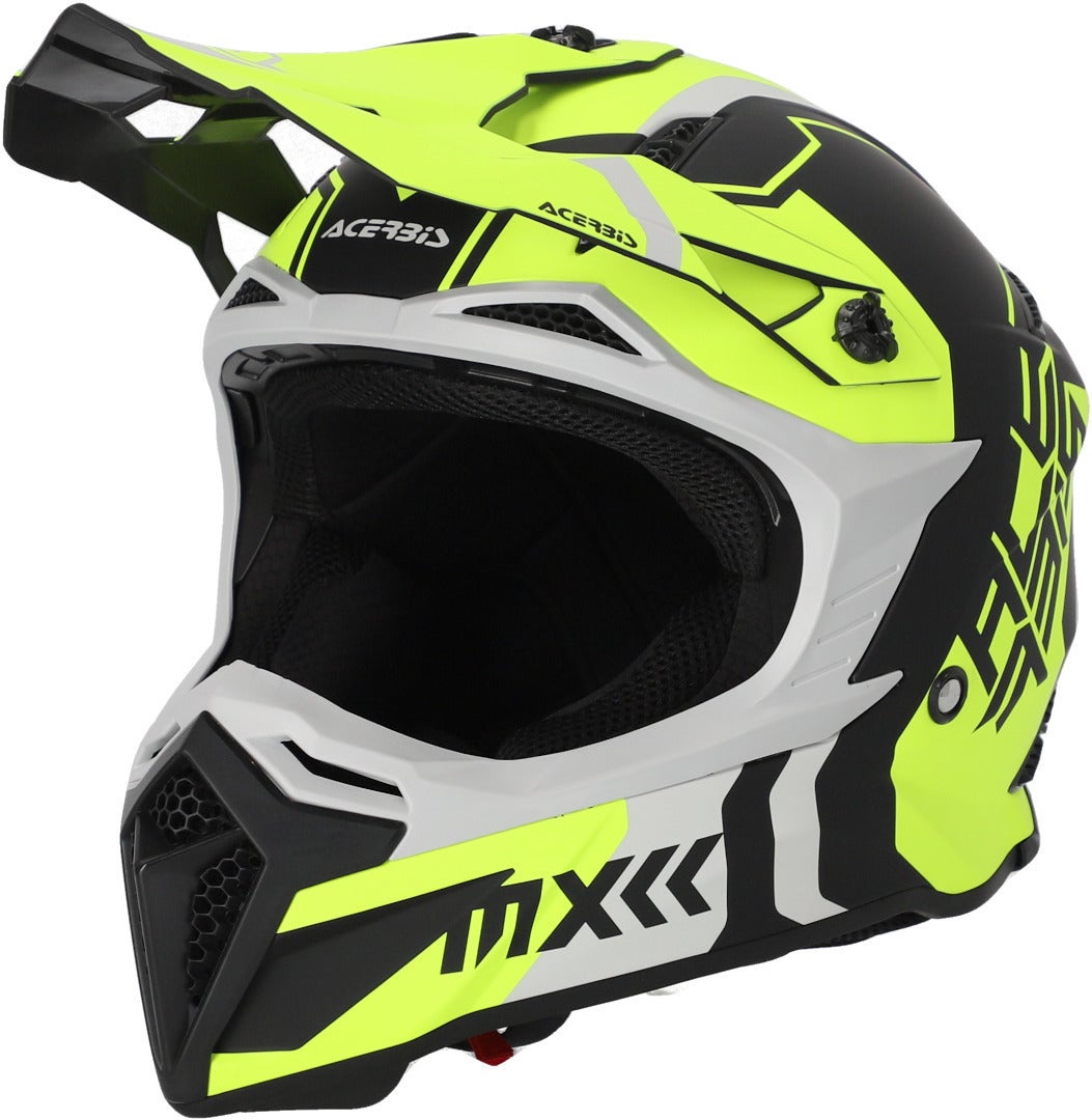 Acerbis Profile 5 Casco Motocross nero/giallo neon L (59/60) Figura 1