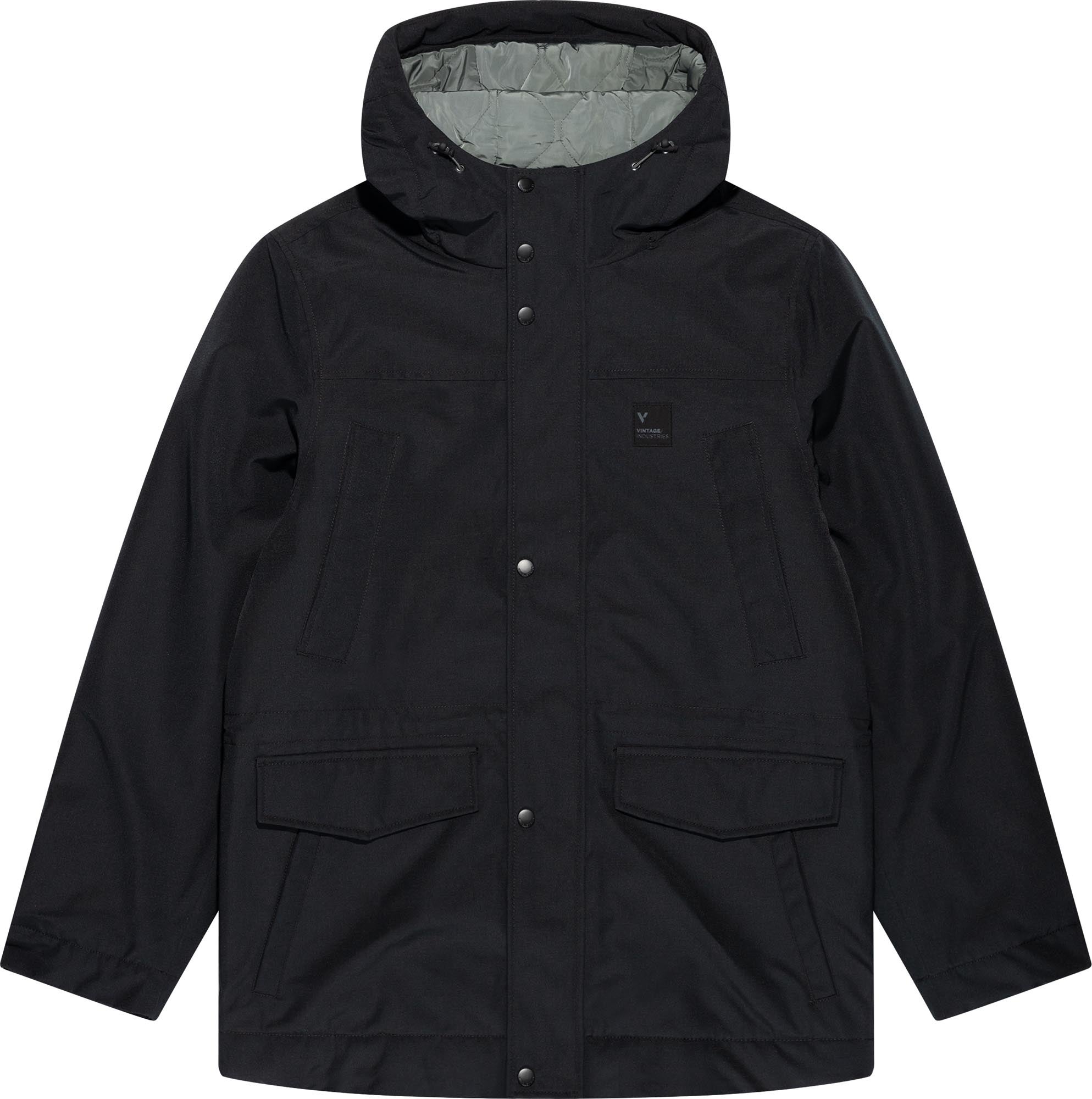 Vintage Industries Knox waterproof Parka black S Figure 1