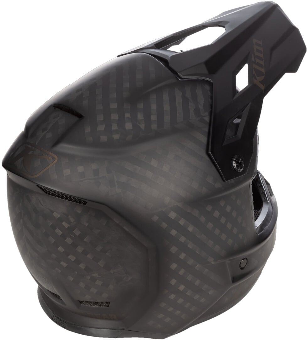 Side view of Klim F3 Carbon Wraith Snowmobile Helmet