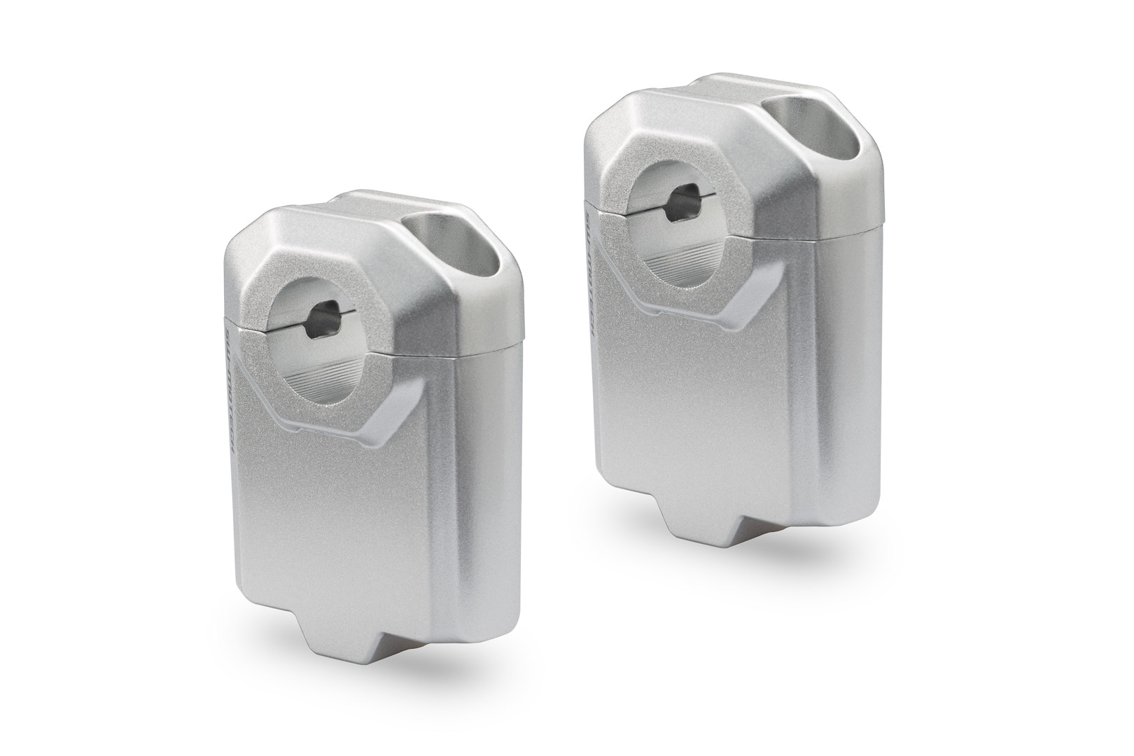 SW-Motech Riser pentru ghidon Ø 22 mm - H=50 mm. Argintiu. Figura 1