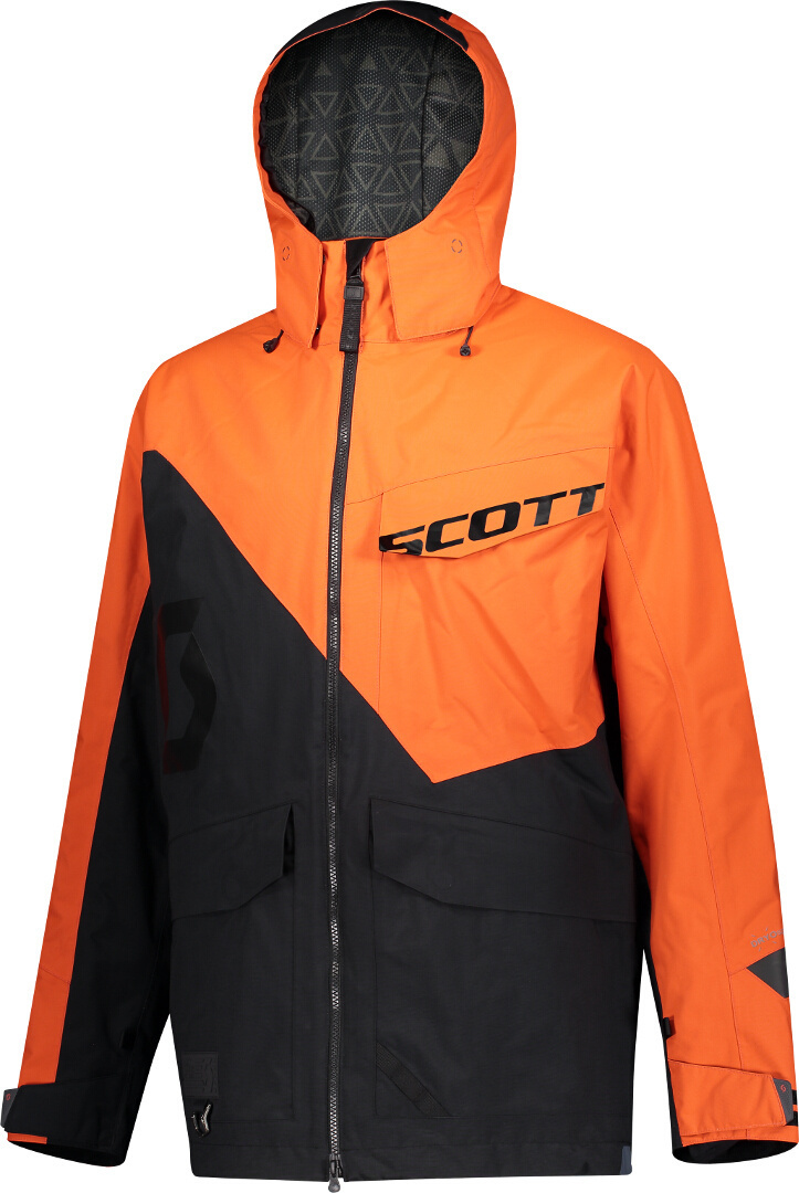Scott XT Shell Dryo Snowmobile Jacket black/orange XL Figure 1